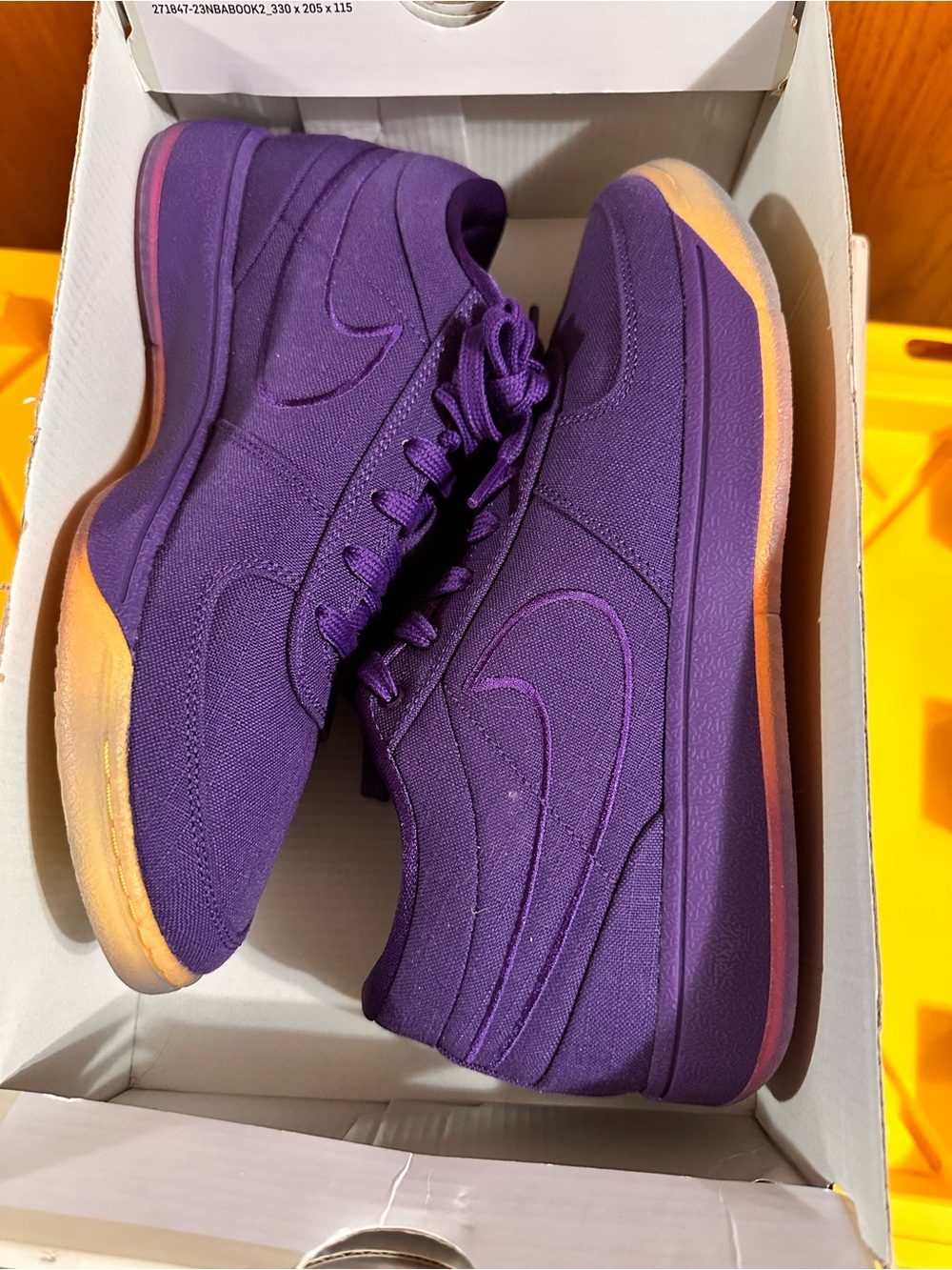 Nike Book 1 "Sunset" HJ5351-500 Court Purple/Total Orange Men's Low Top 2024 - Picture 3 of 14